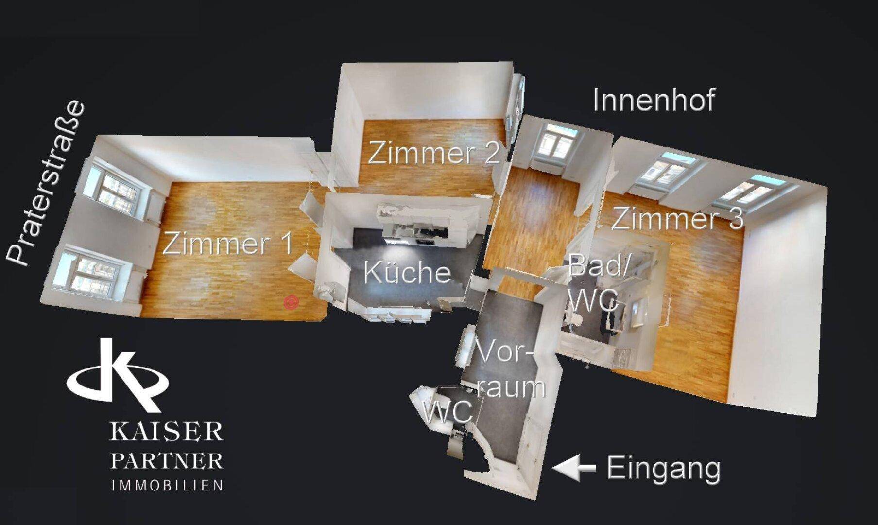 Raumaufteilungsskizze