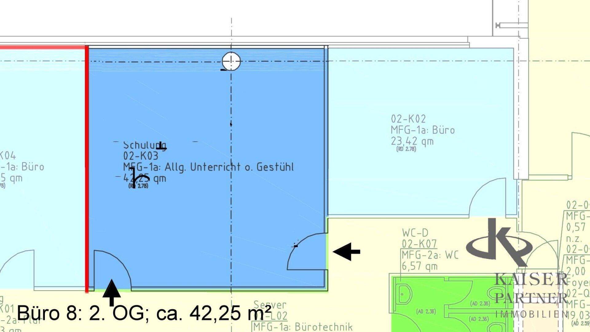 Plan - Büro 8