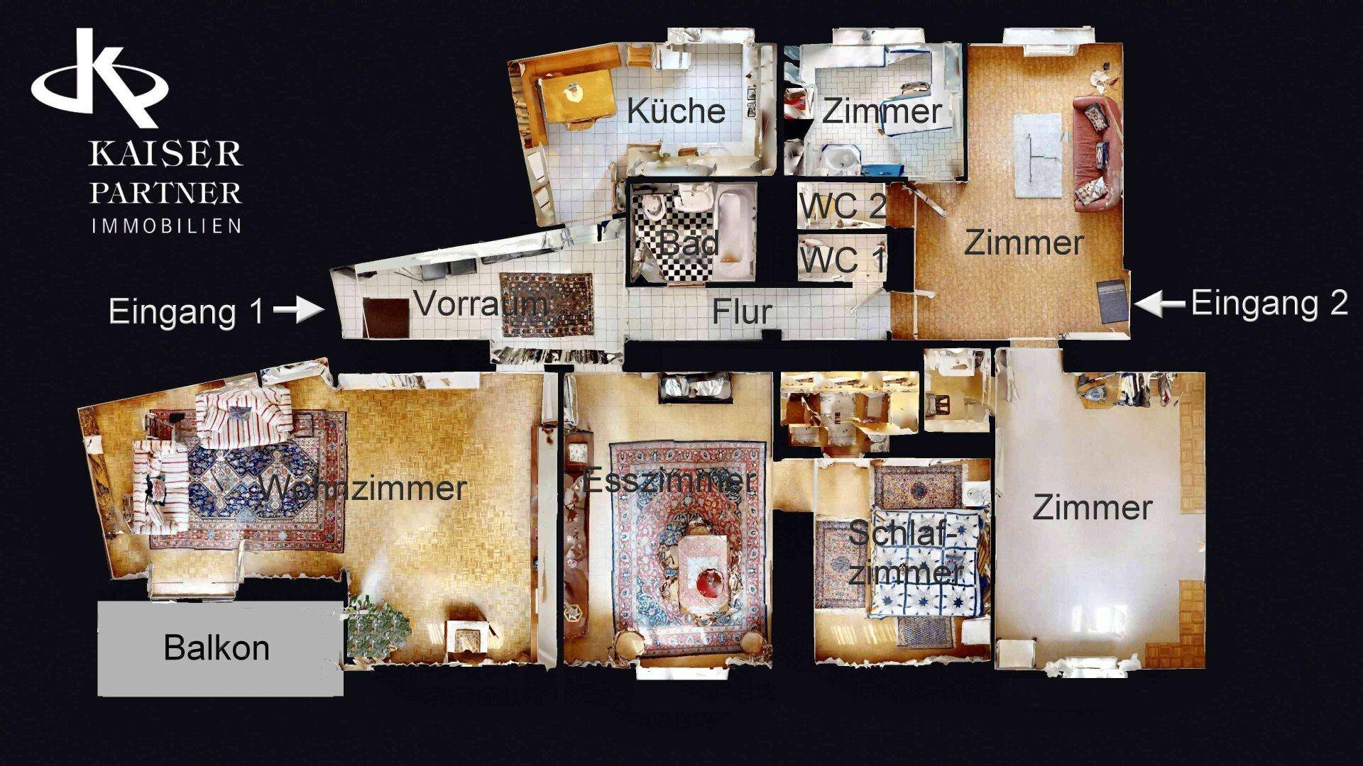 Raumaufteilungsskizze