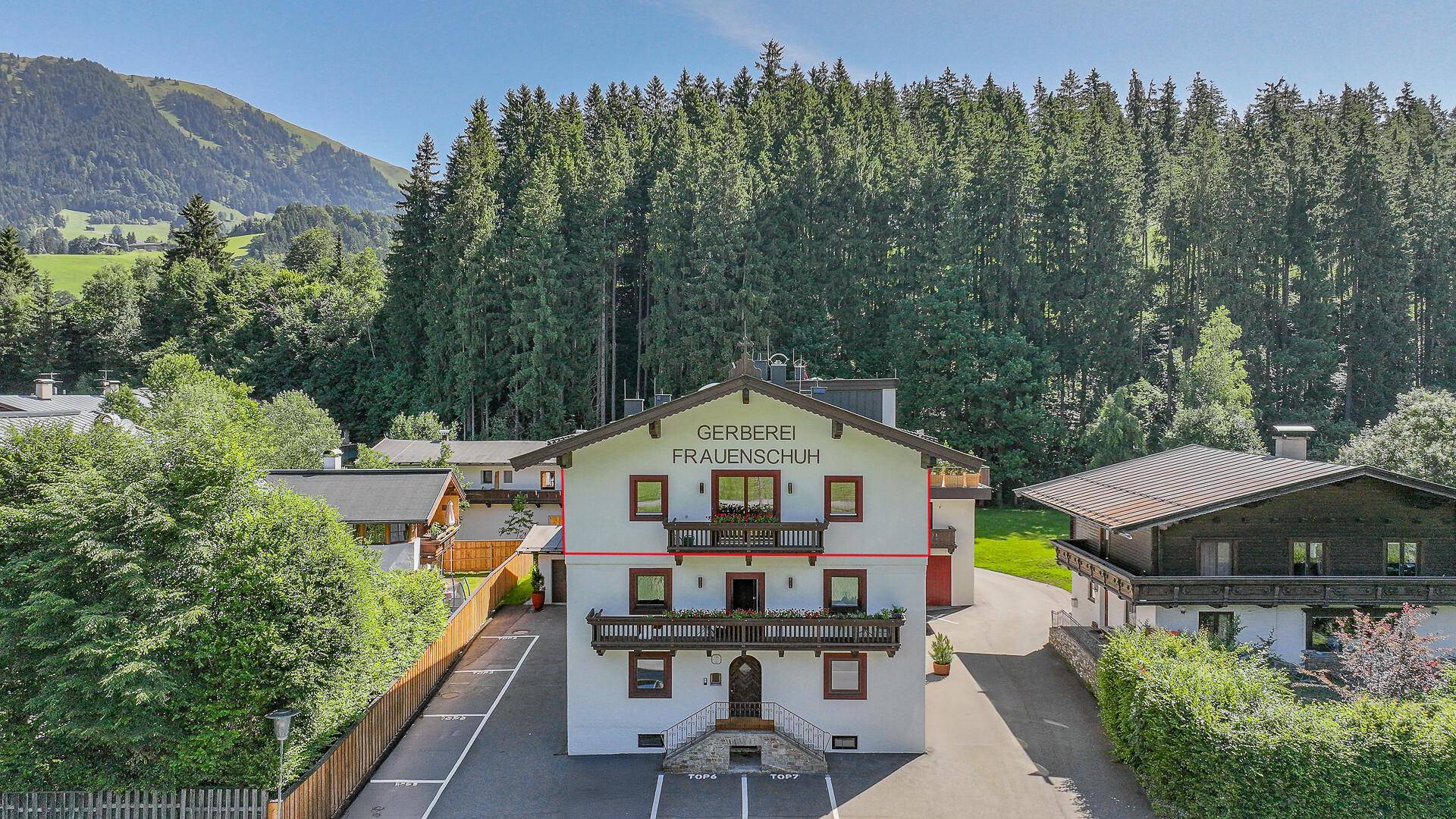 KITZIMMO-Exklusives Penthouse mit Panoramablick mieten - Immobilien Kitzbühel.