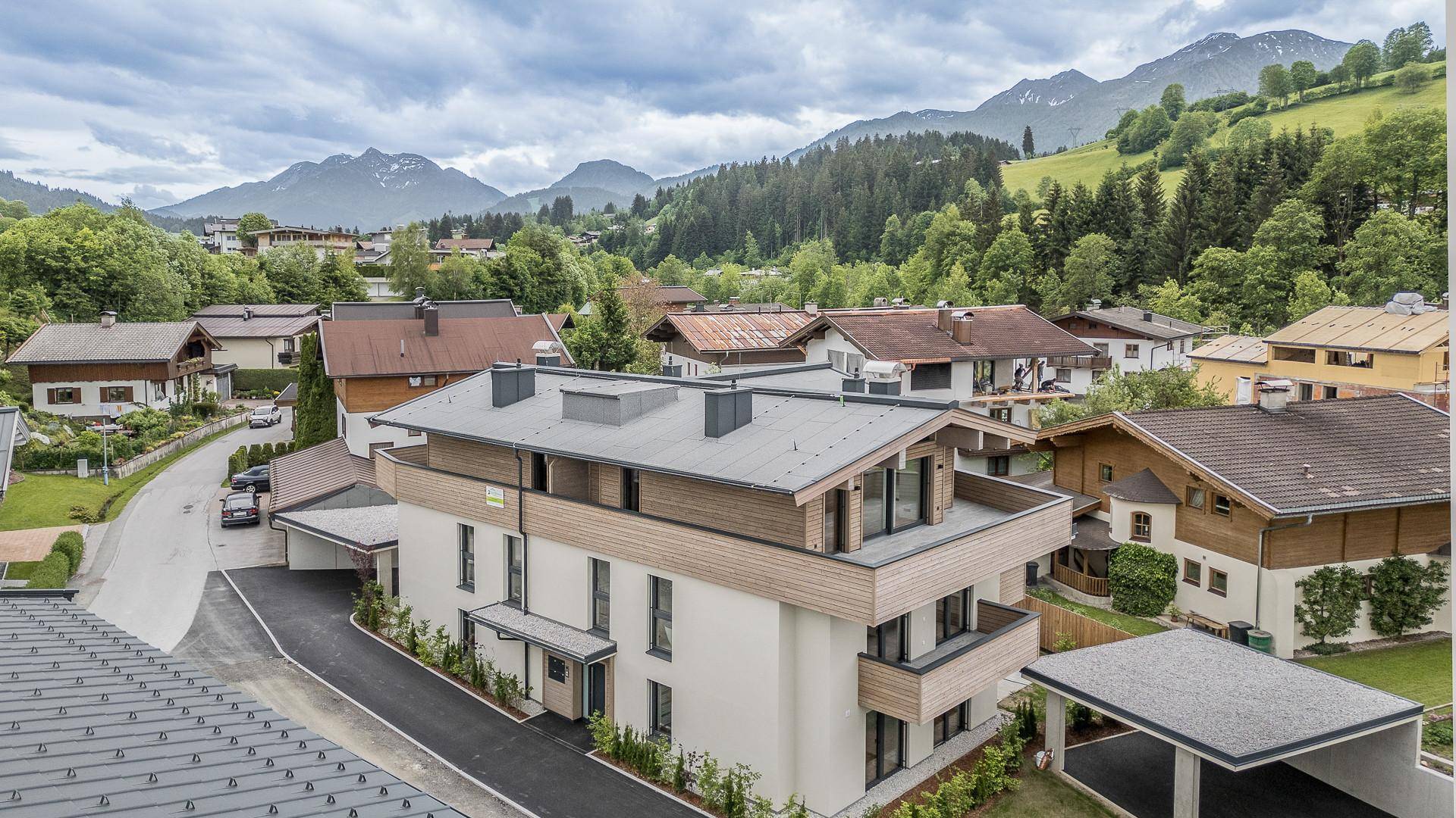 KITZIMMO-Neubau-Gartenwohnung kaufen - Immobilien Fieberbrunn Tirol.