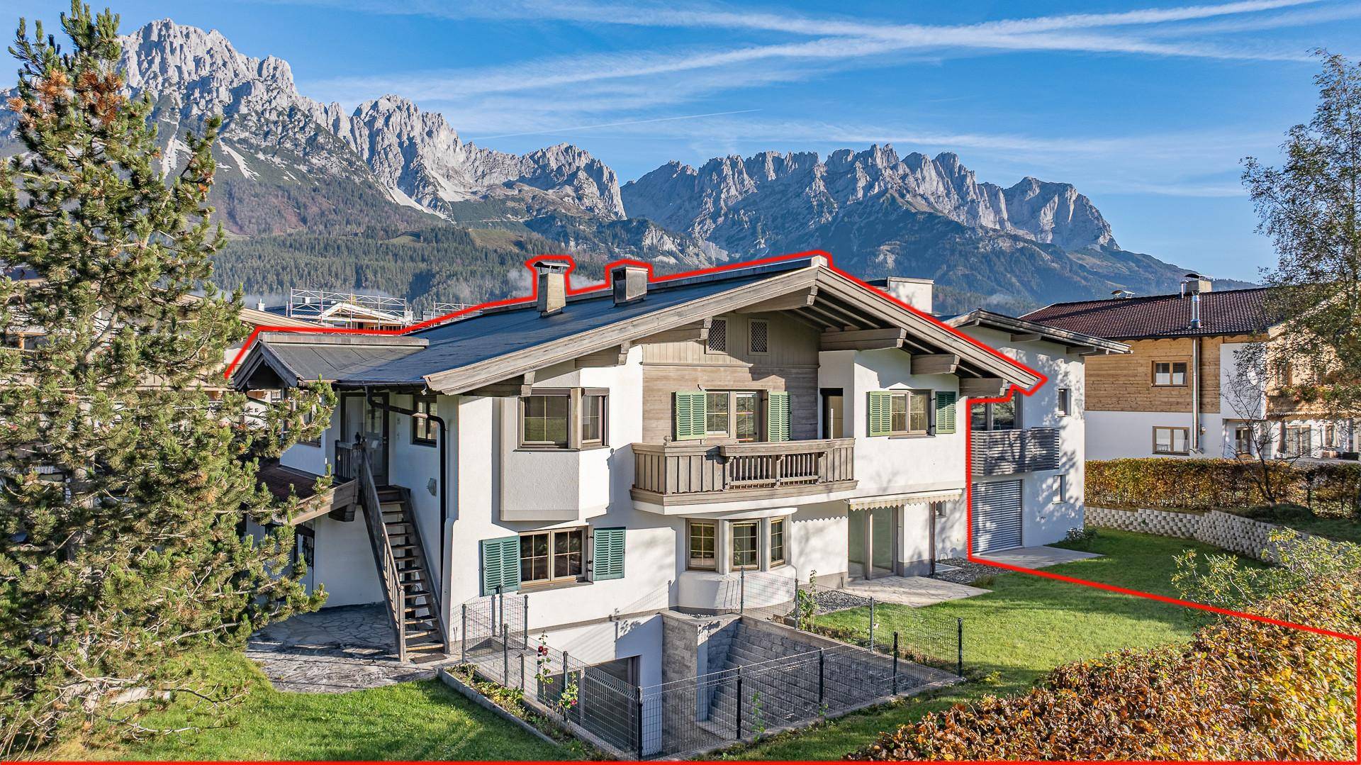 KITZIMMO-Mehrfamilienhaus in Toplage kaufen - Immobilien Ellmau Tirol.