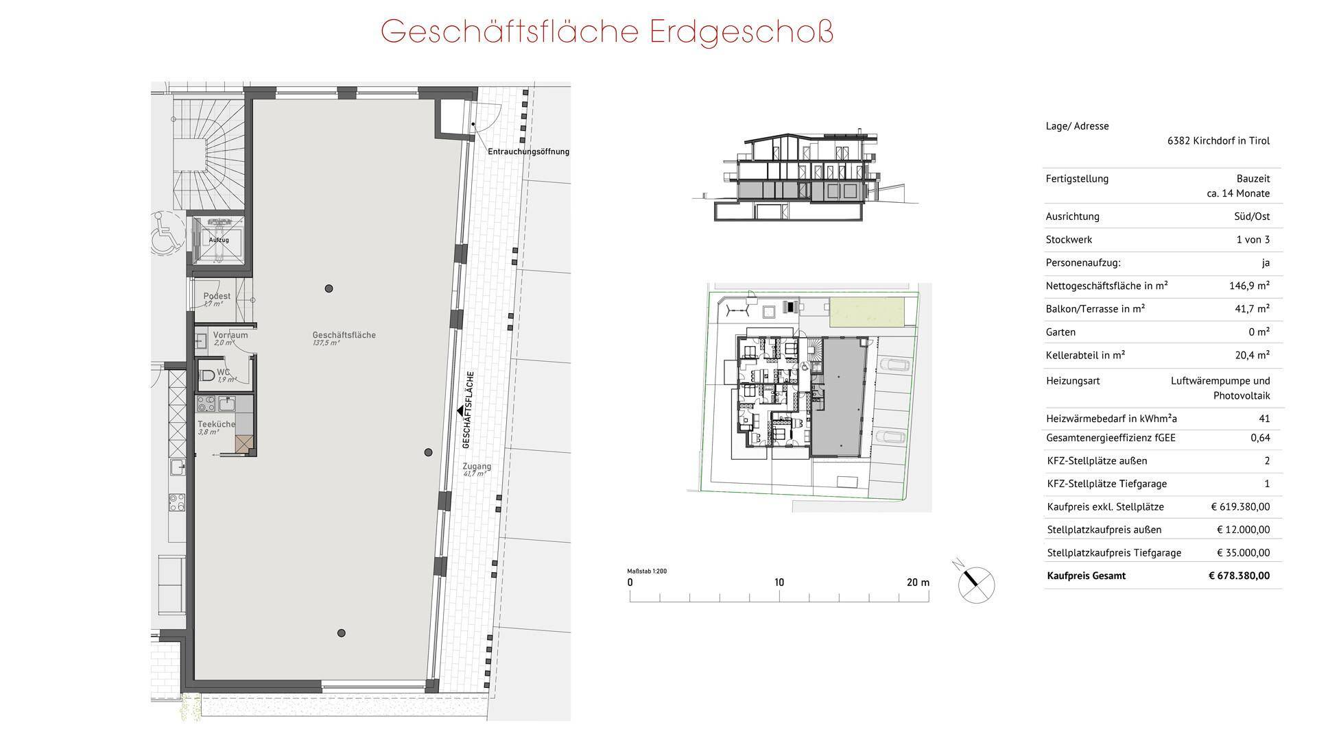 Grundriss-Geschäftsfläche
