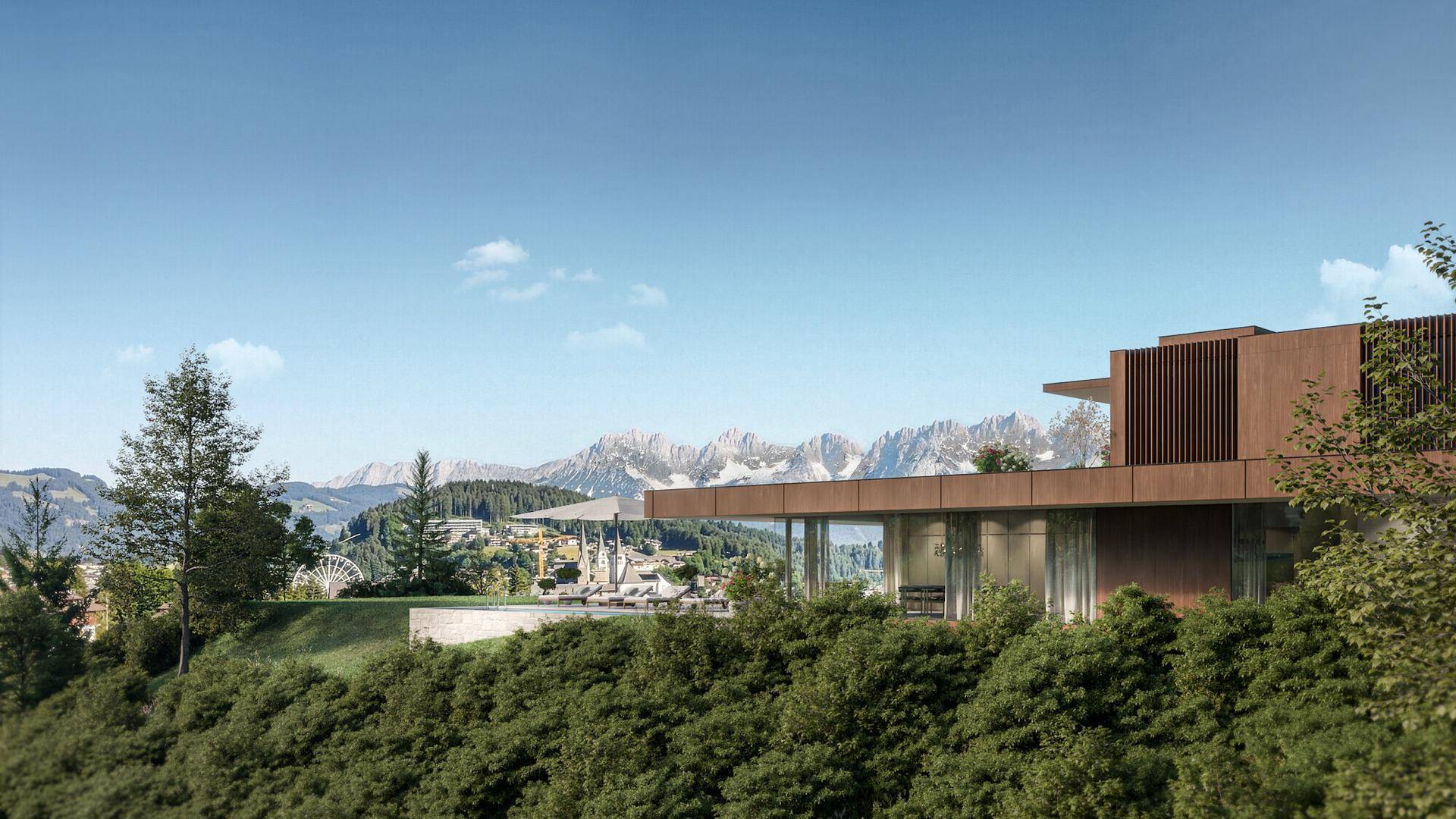 KITZIMMO-Residenz Ludwig - Luxusvilla in einzigartiger Aussichtslage - Immobilien Kitzbühel.