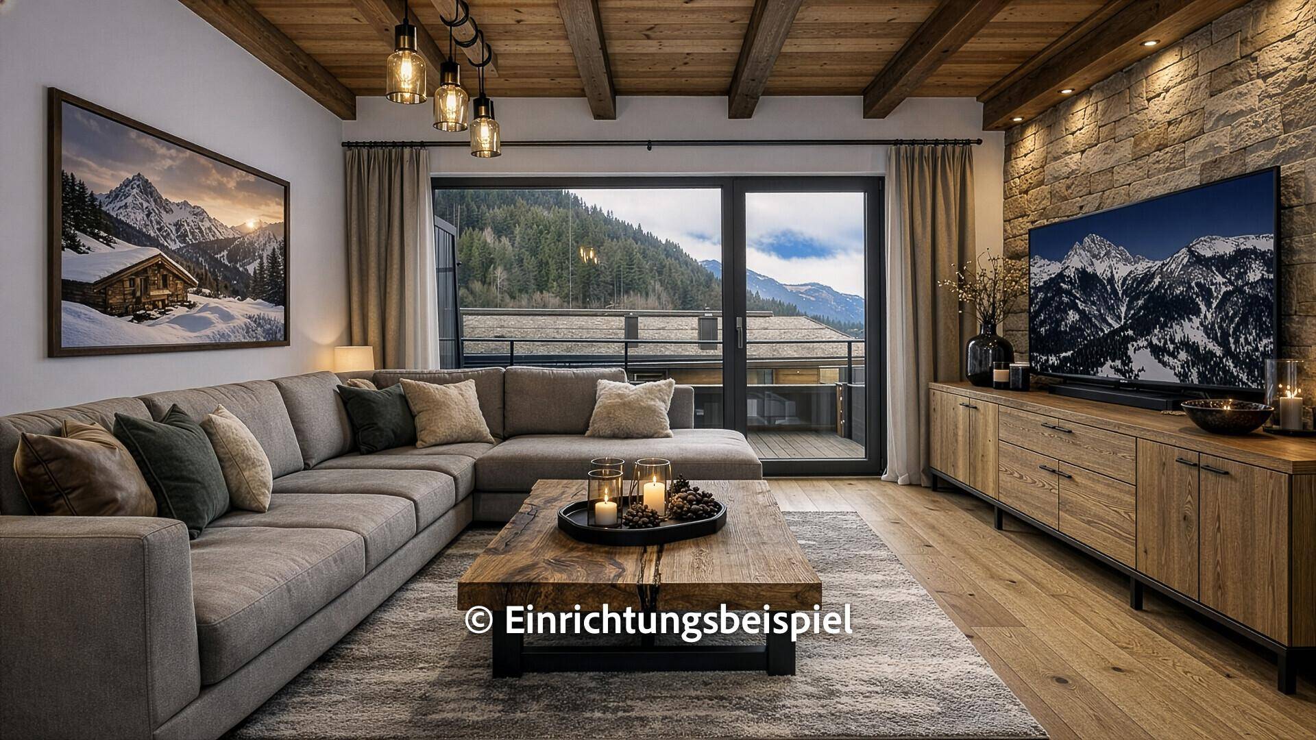 Dachgeschosswohnung an der Skipiste mit Kaiserblick - Ansicht 4