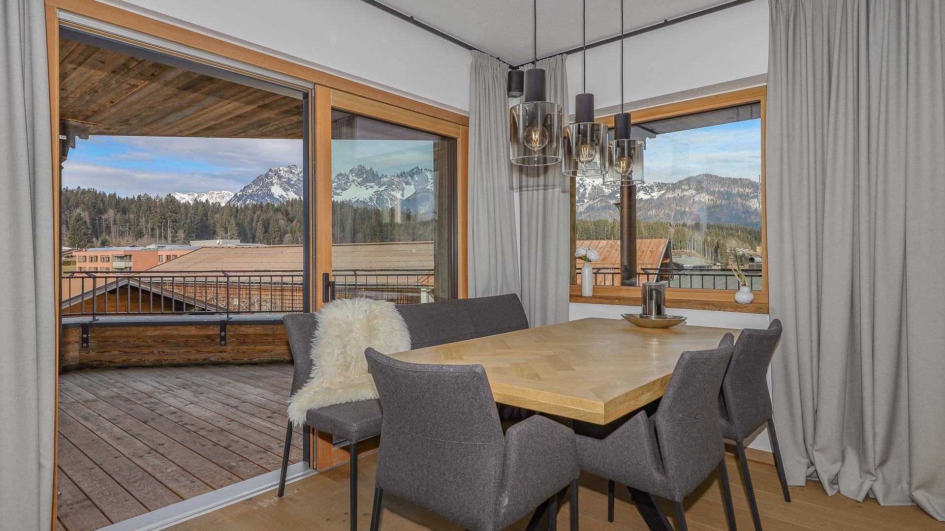 KITZIMMO-exklusive Wohnung mit Kaiserblick Immobilien Oberndorf Tirol.