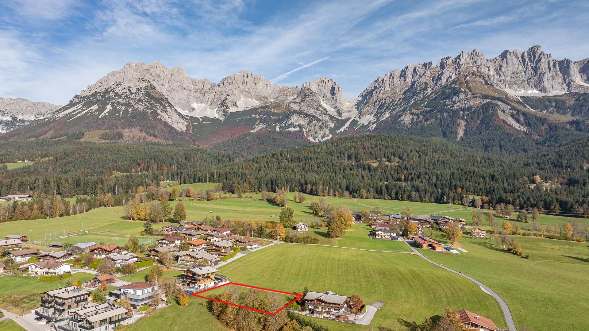 KITZIMMO-Baugrundstück mit Kaiserblick in Toplage - Immobilien Going.