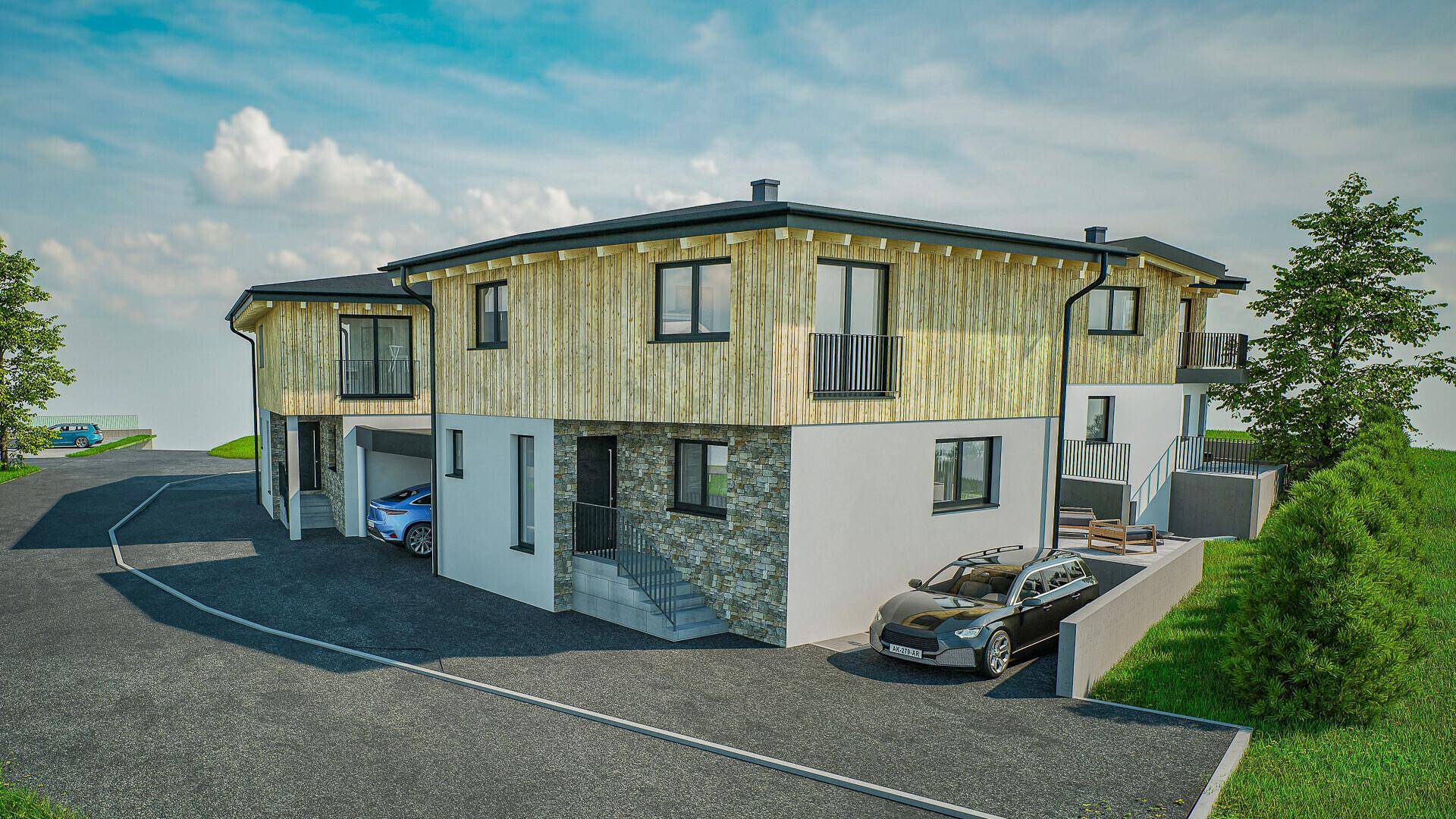 KITZIMMO-Doppelhaus in sonniger Ruhelage mit Bergblick kaufen - Immobilien Hollersbach.