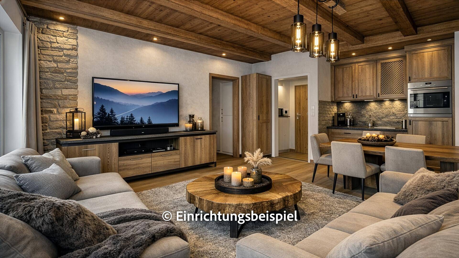 Dachgeschosswohnung an der Skipiste mit Kaiserblick - Ansicht 2