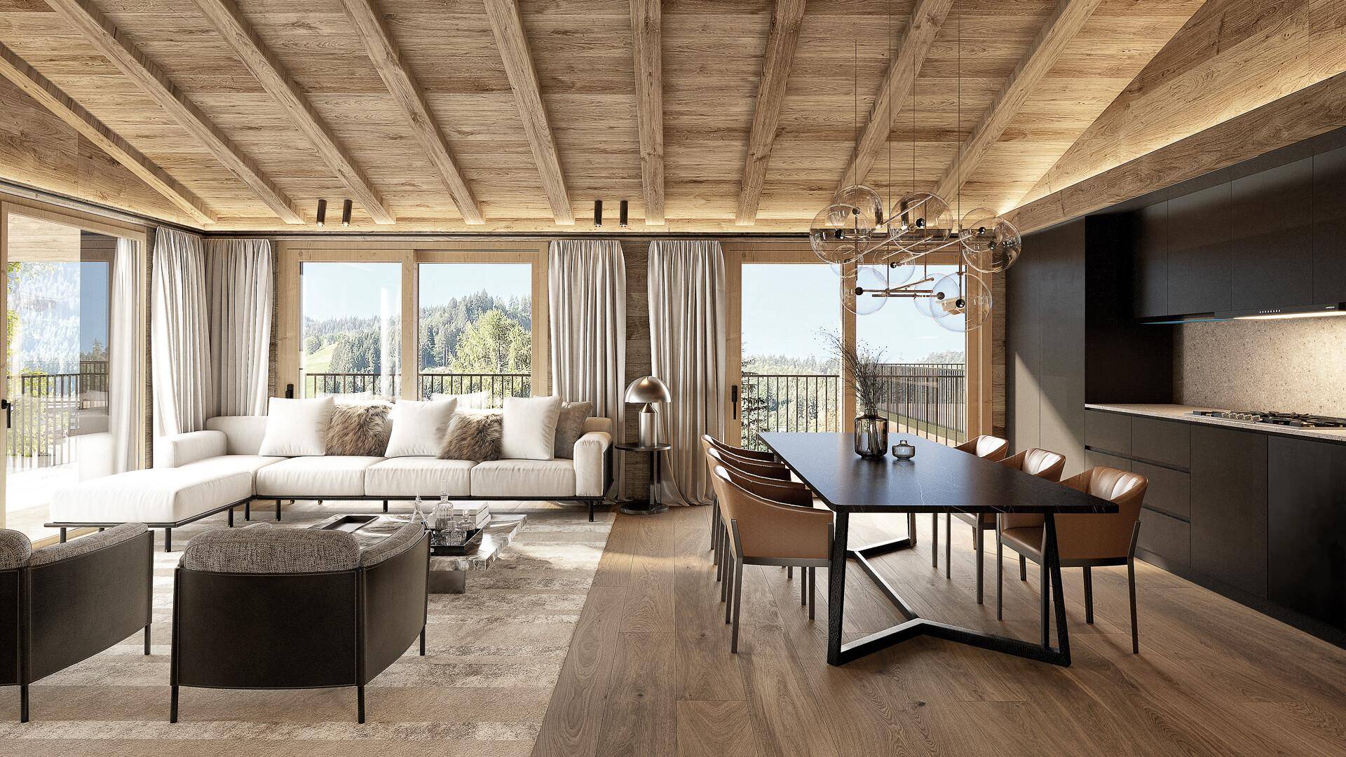 KITZIMMO-Luxus-Townhouse in zentraler Toplage kaufen Immobilien Kitzbühel.