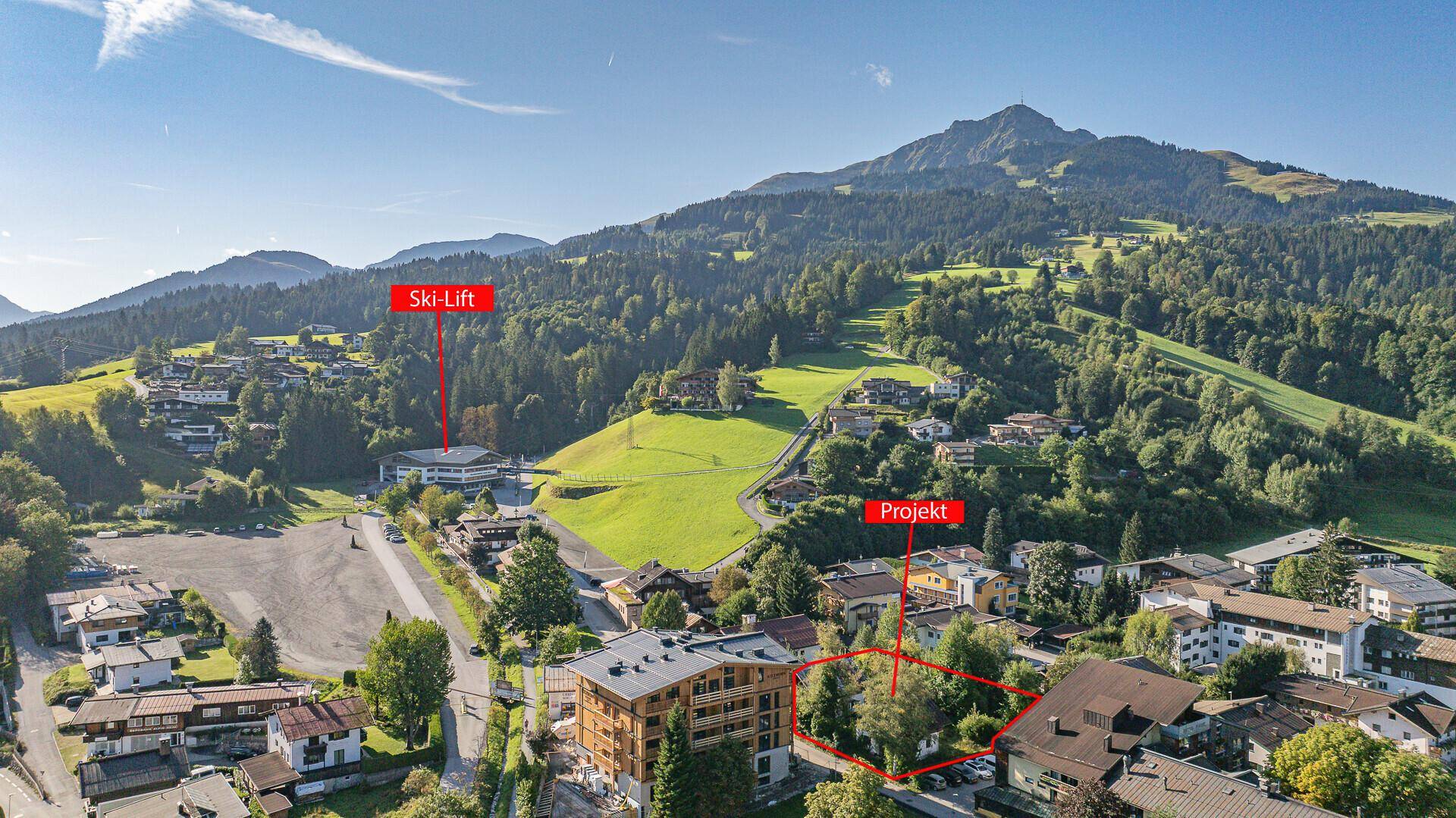 KITZIMMO-Baugrund in zentraler Toplage mit Apparthotel Projektierung - Immobilien St. Johann.