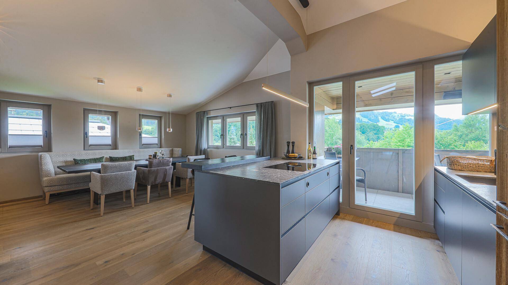 KITZIMMO-Luxus-Penthouse mit Steif-Blick in sonniger Ruhelage - Immobilien Kitzbühel.