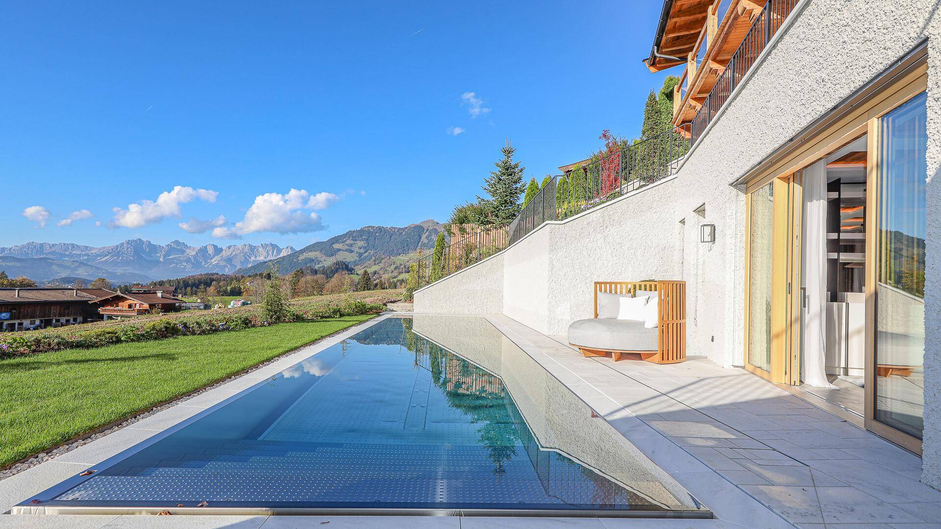 KITZIMMO-Luxusvilla in Toplage kaufen - Immobilien Aurach Kitzbühel.