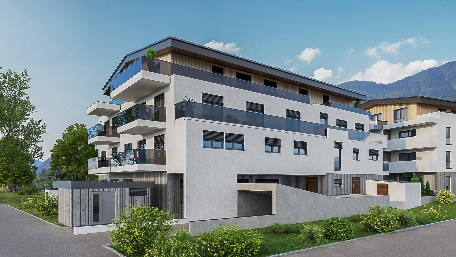 KITZIMMO-Grundstück mit Baugenehmigung für 15 Wohnungen & 1 Geschäft - Immobilien St. Ulrich.