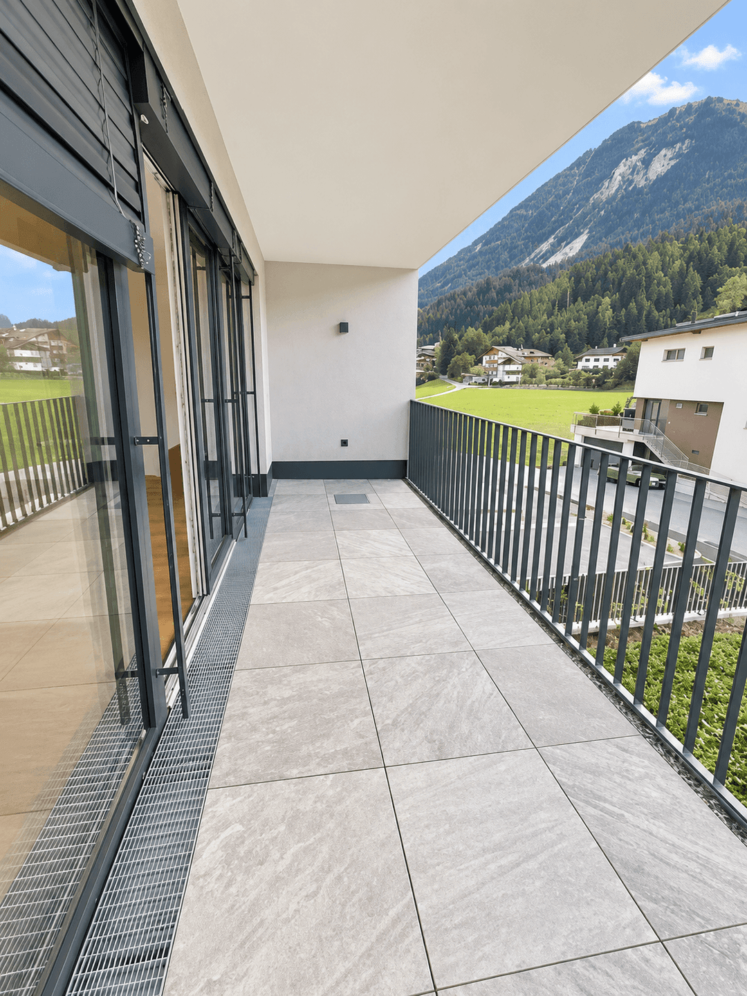 Terrasse mit Blick ins Grüne