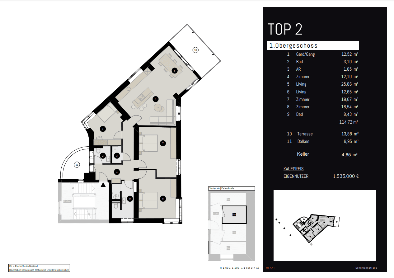 Grundriss Top 2