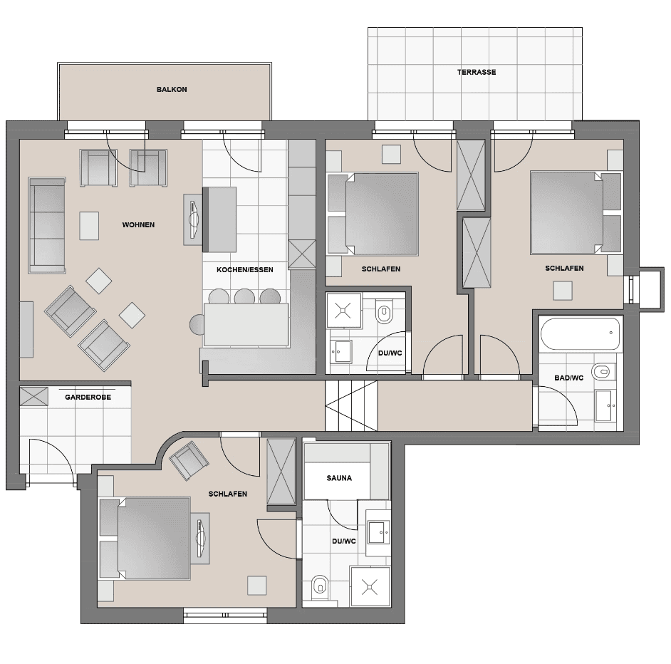 Grundriss Suite 4