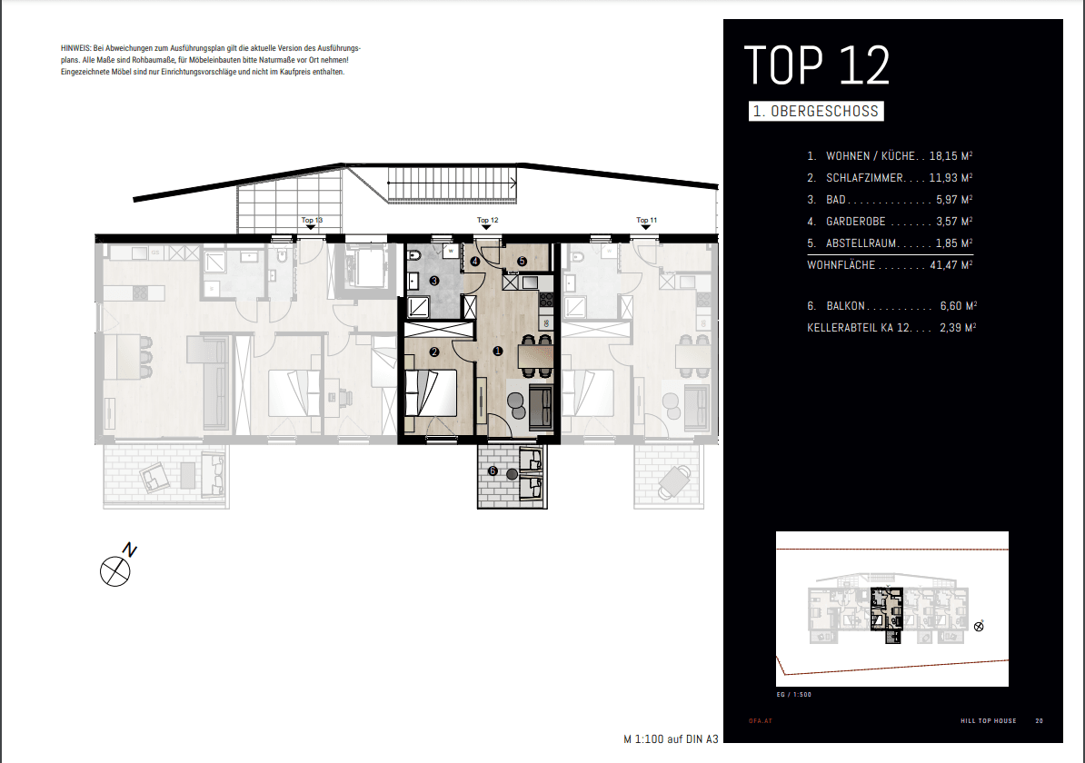 Grundriss Top 12