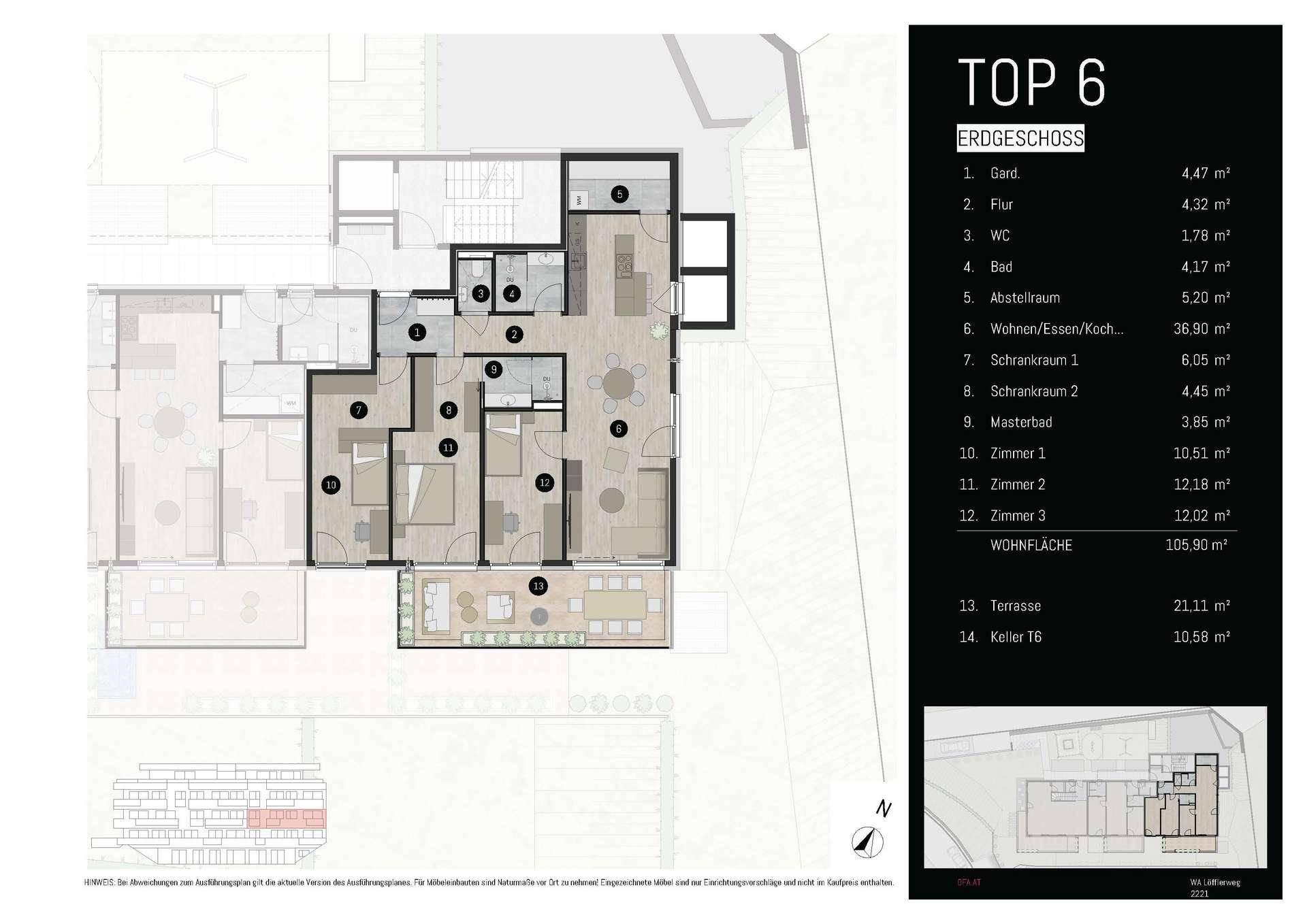 Grundriss Top 6