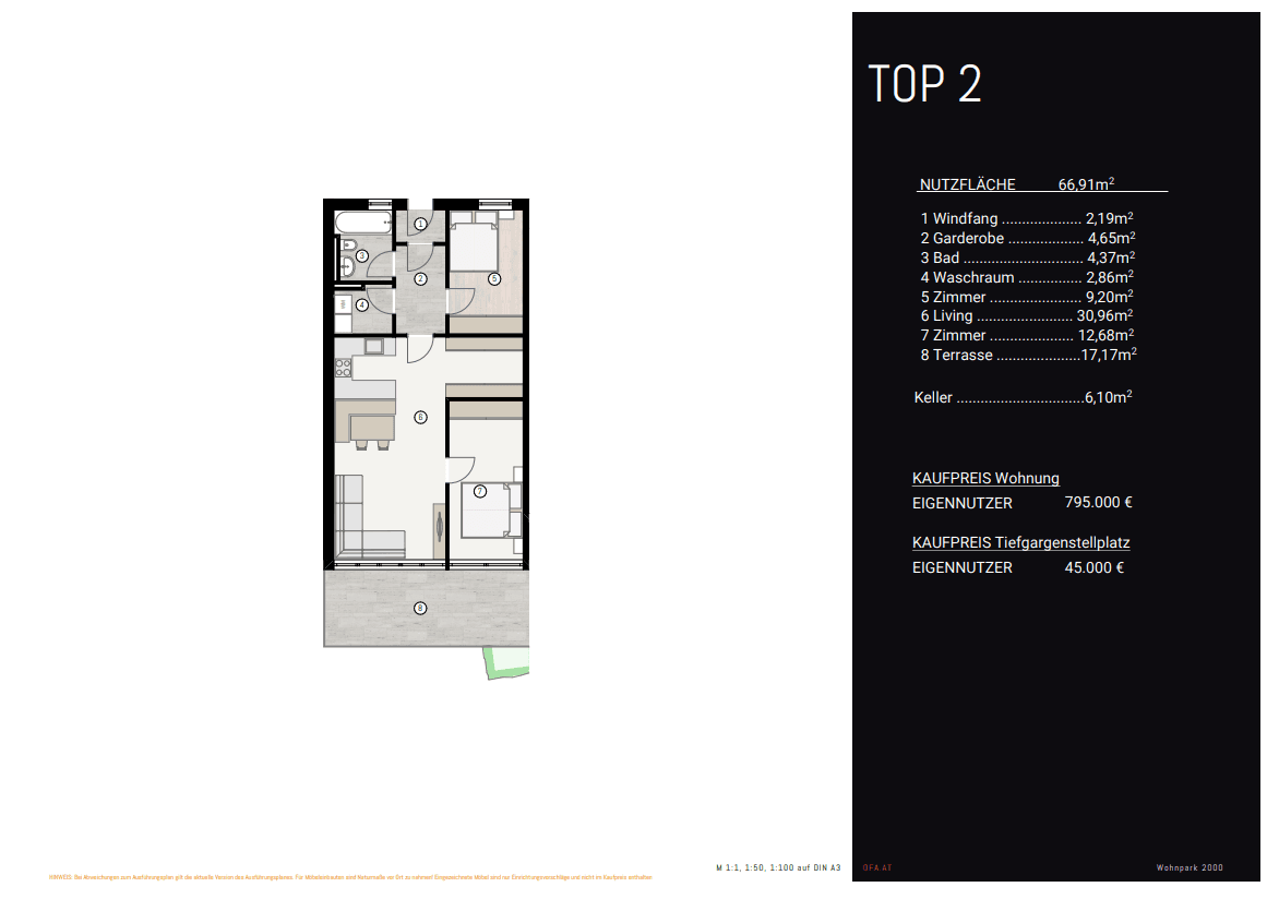 Grundriss Top 2