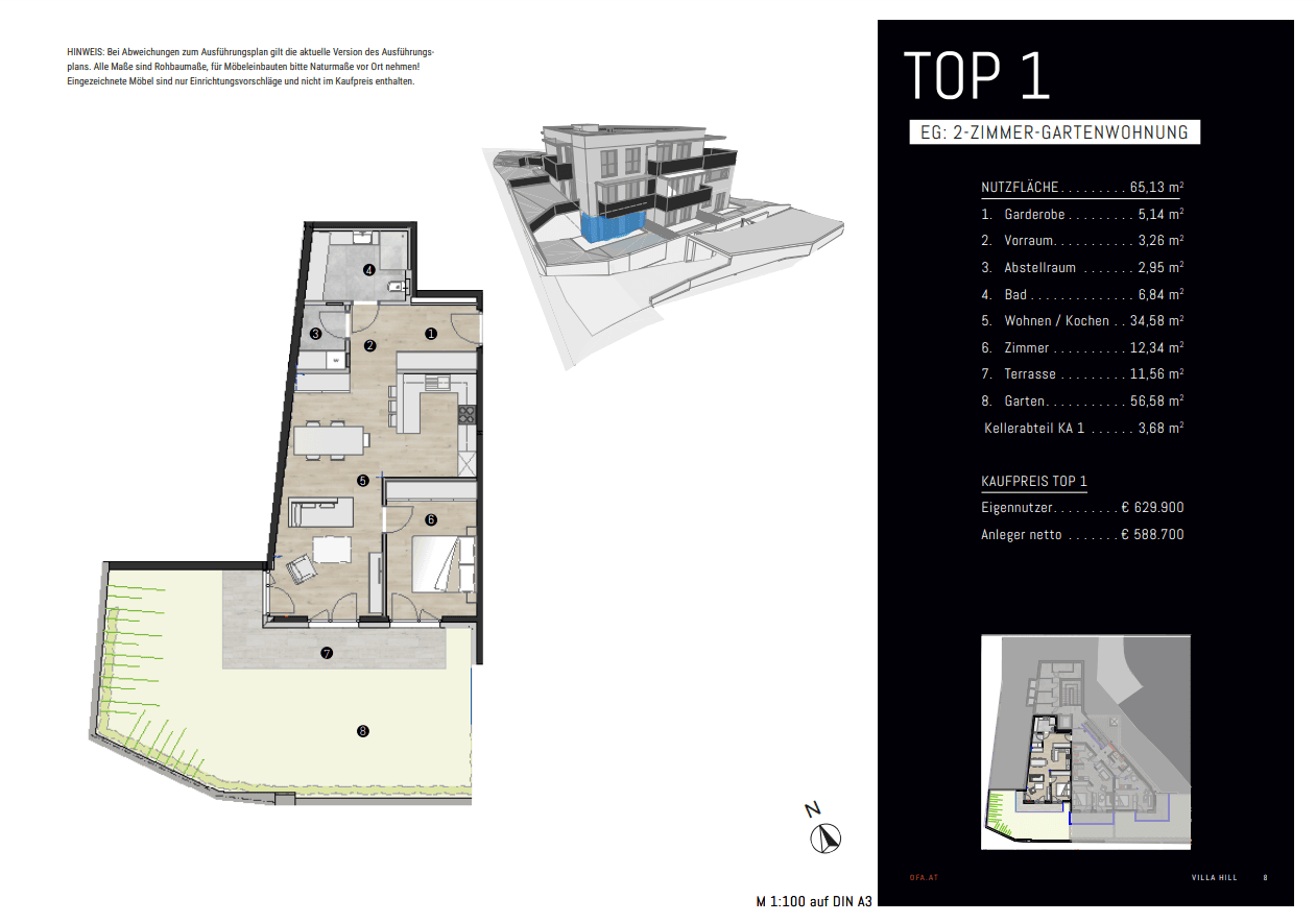 Grundriss Top 1