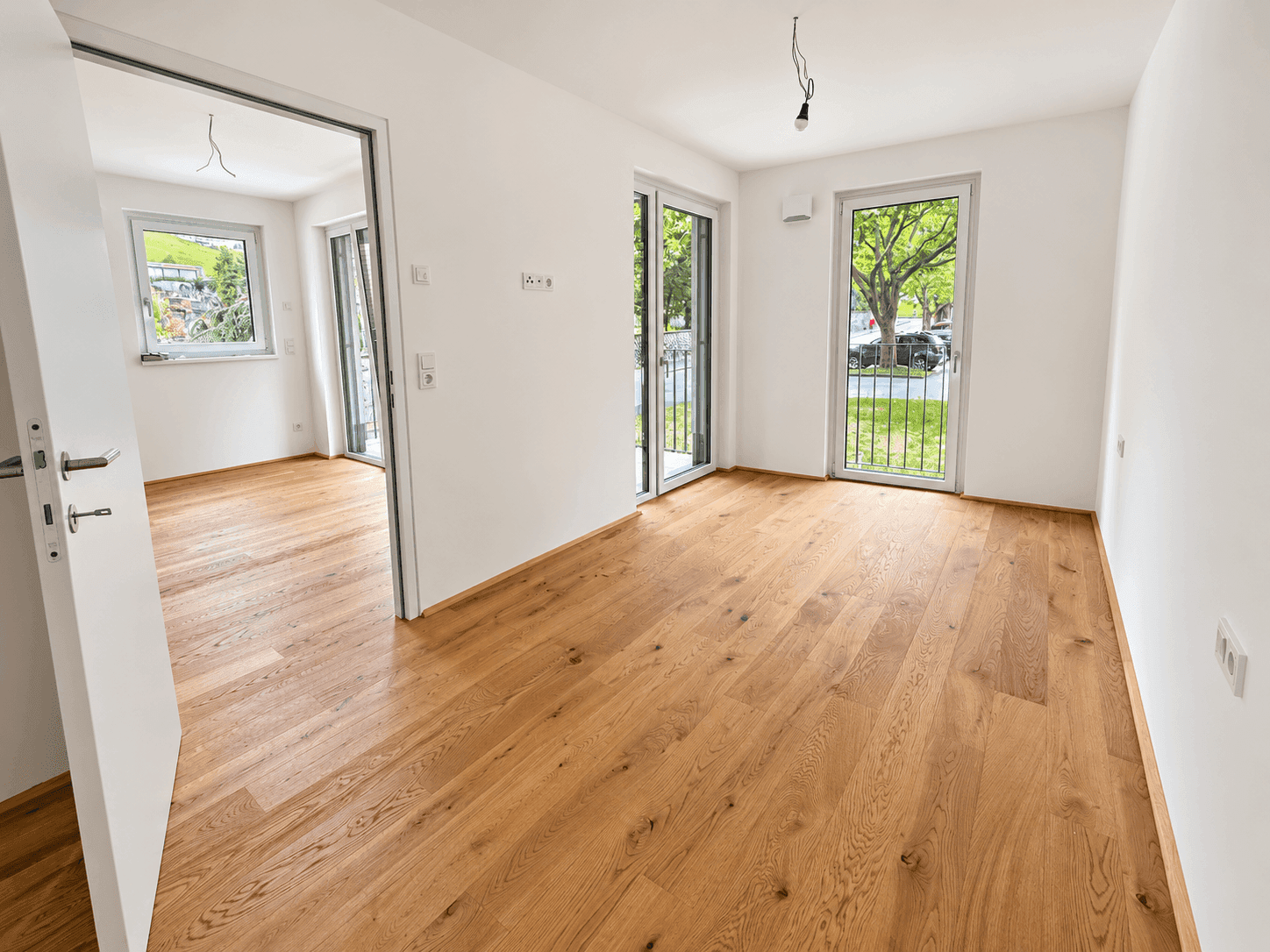 Schlafzimmer und Wohnraum
