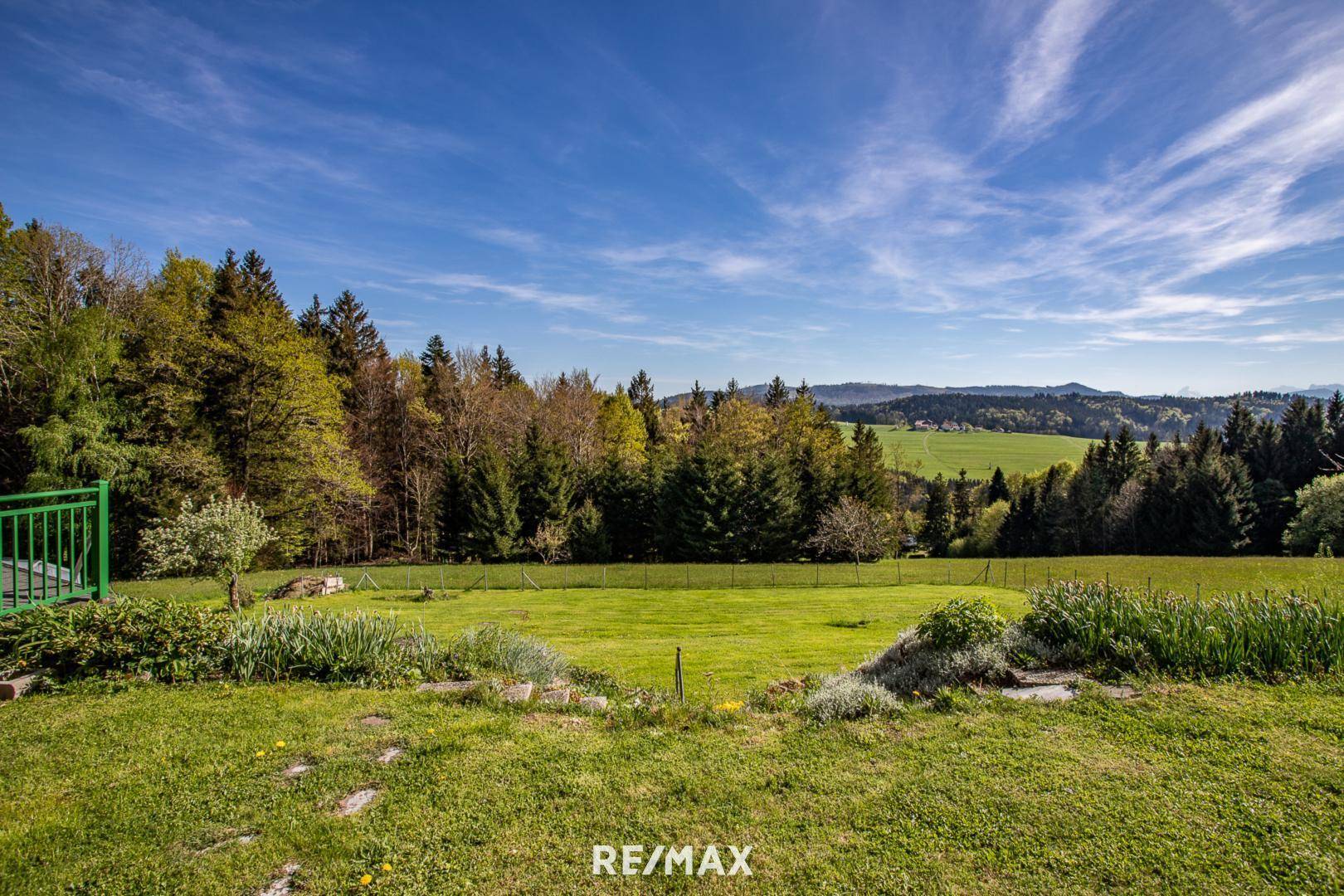 Ausblick vom Wintergarten