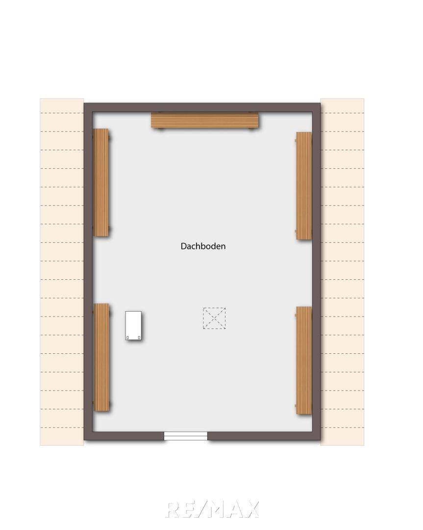 Dachboden als schematische Darstellung