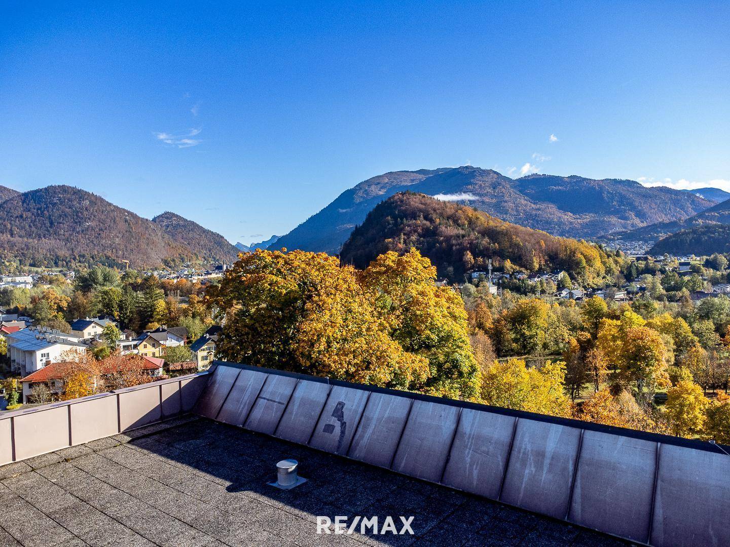 Ausblick Dachterrasse nach Bad Ischl