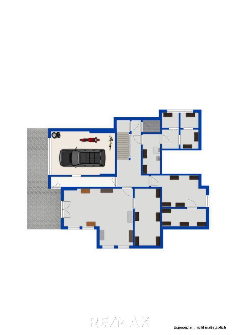 Grundriss UG als schematischer Darstellung