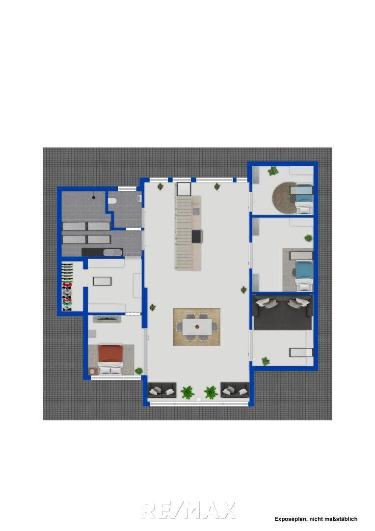 Grundriss OG schematische Darstellung