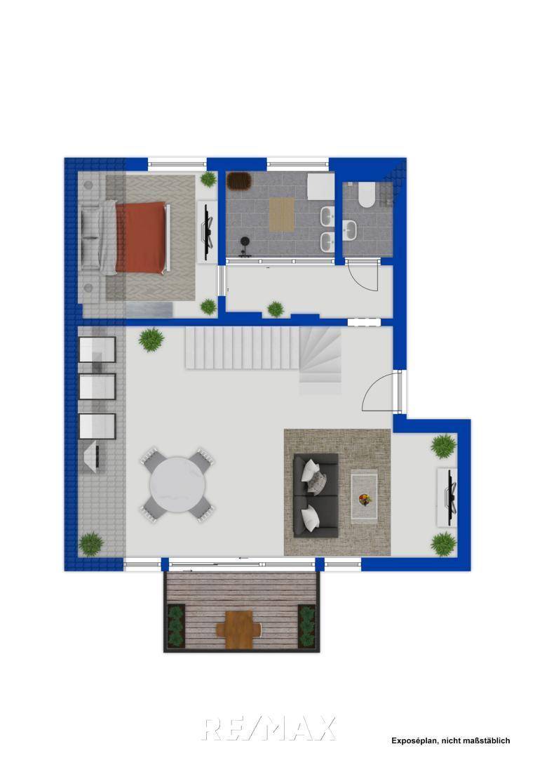 OG Grundriss als schematische Darstellung