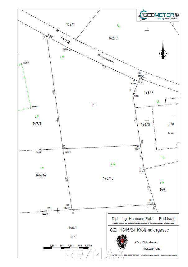 Vermessungsplan (Quelle: Geometer)