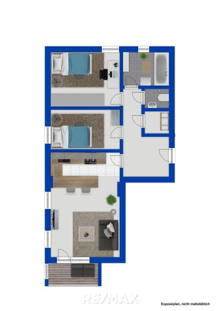 Grundriss als schematische Darstellung