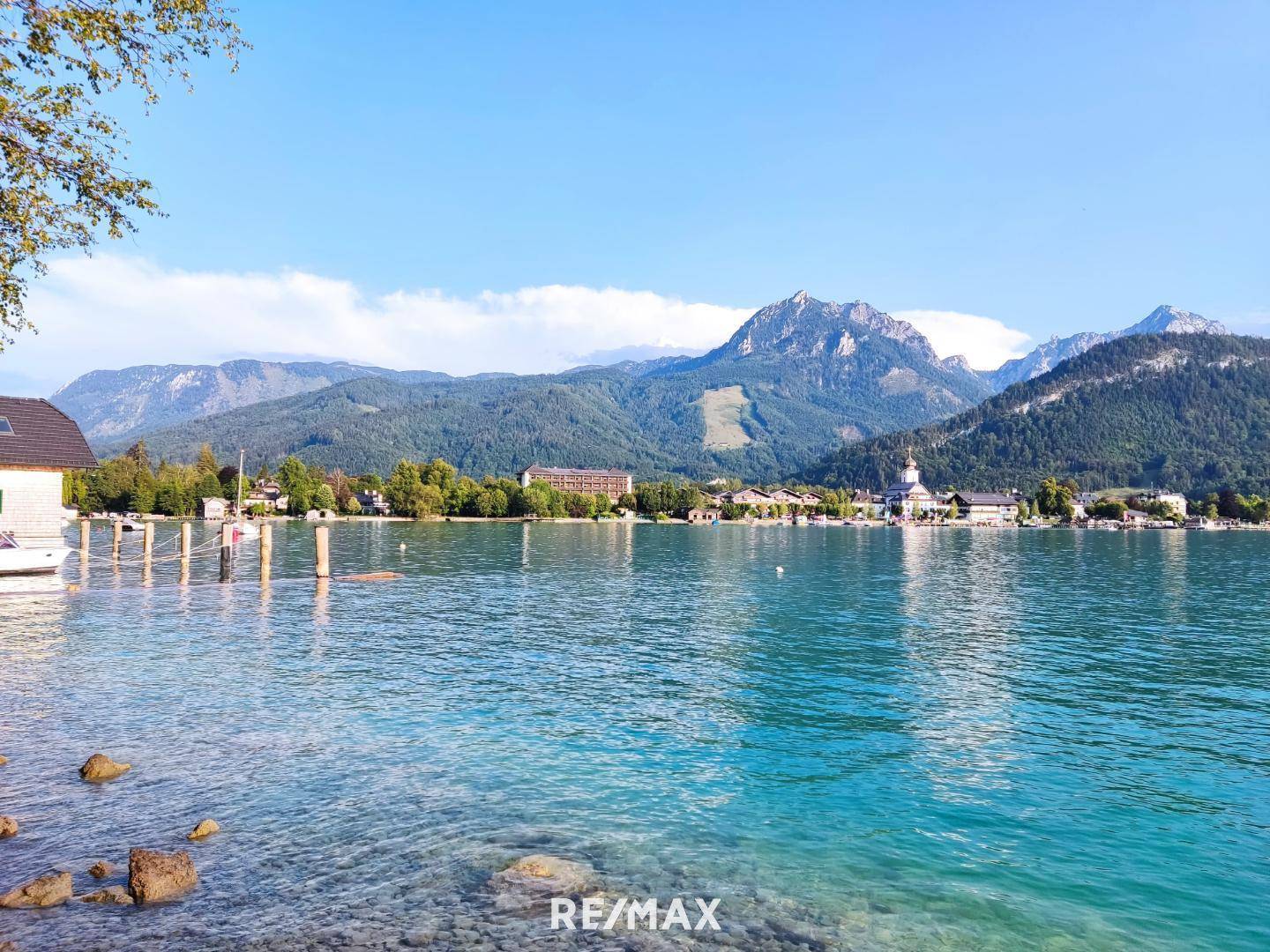 Blick Richtung Strobl vom Wanderweg "Bürglstein"