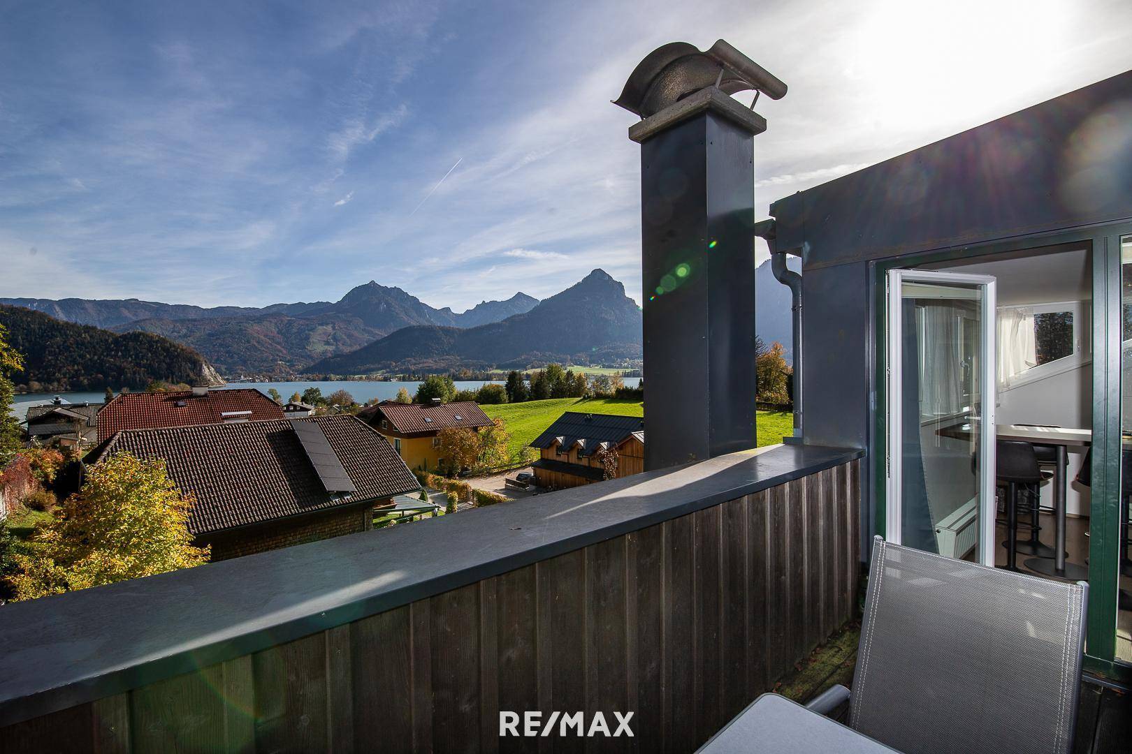 Dachterrasse mit Wolfgangseeblick