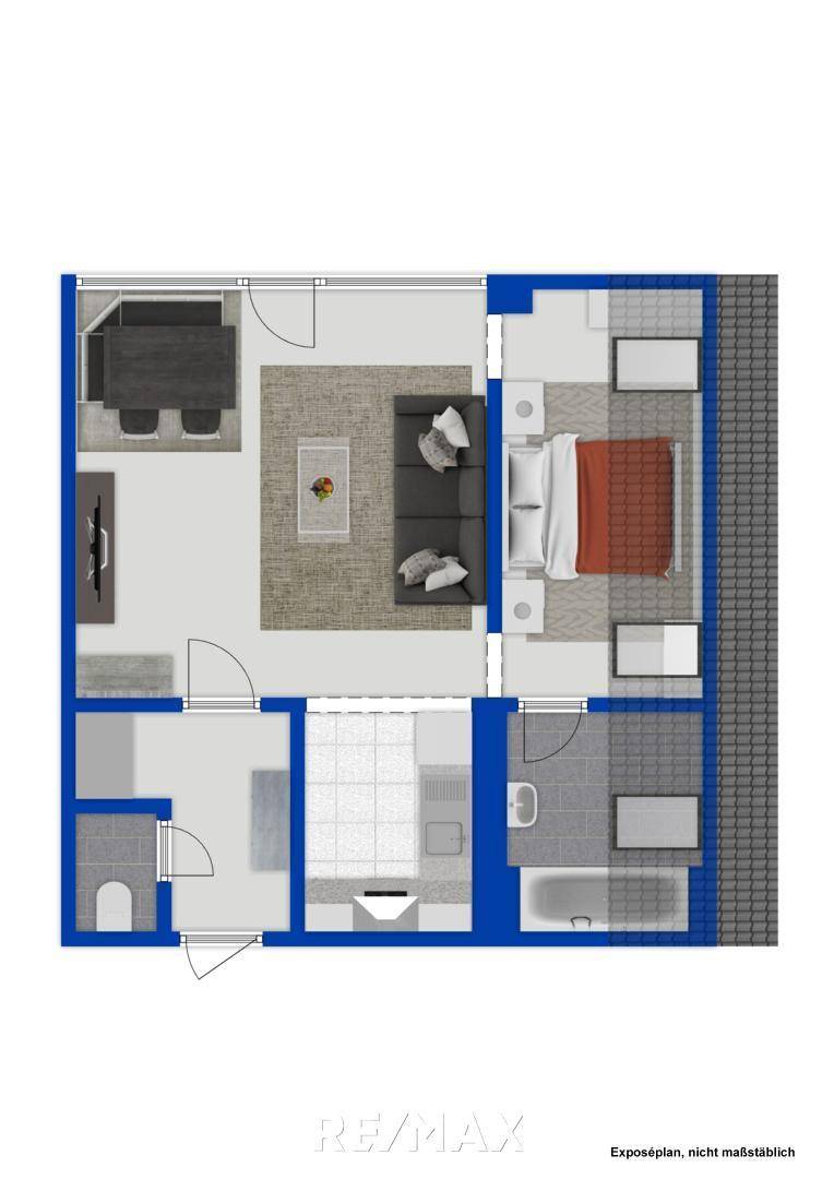 Grundriss als schematische Darstellung