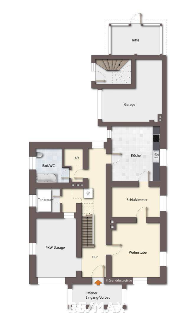 Grundriss_EG als schematische Darstellung_unmöblie