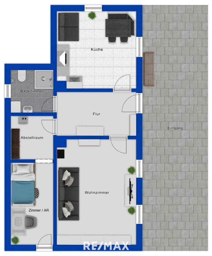 Grundriss als schematische Darstellung