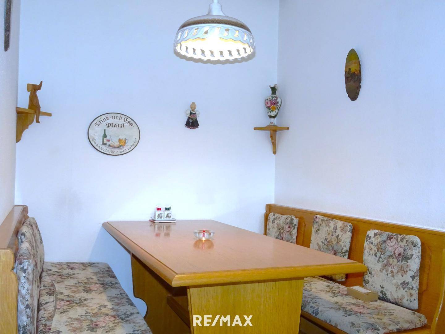 Essbereich im Wohnzimmer