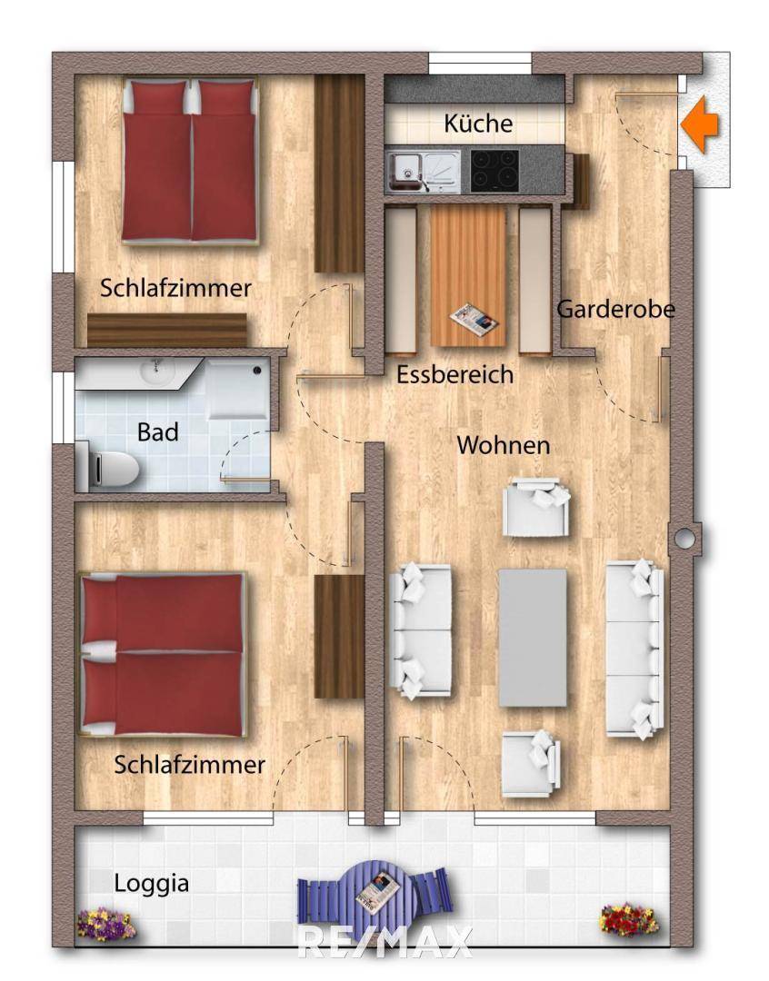 Grundriss als schematische Darstellung