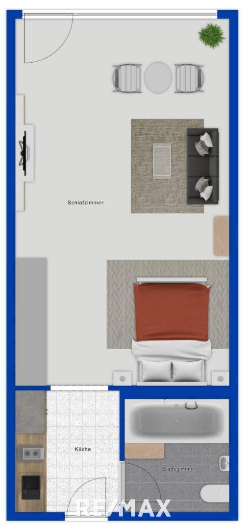 EG als schematischer Grundriss