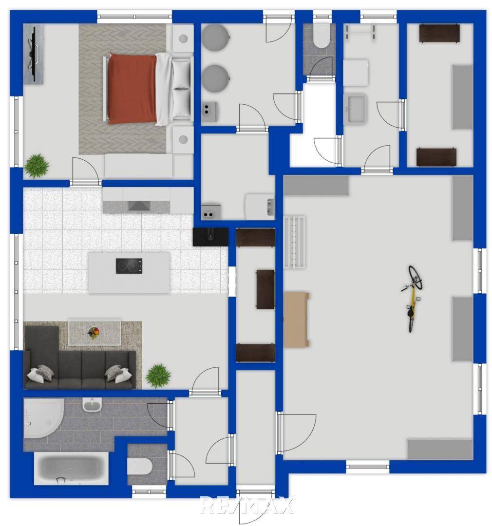 EG Grundriss als schematischer Darstellung