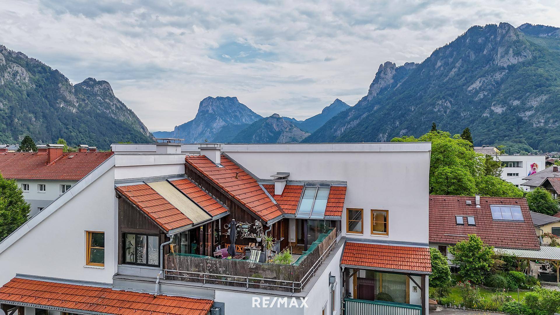 Dachterrasse (Drohnenaufnahme)
