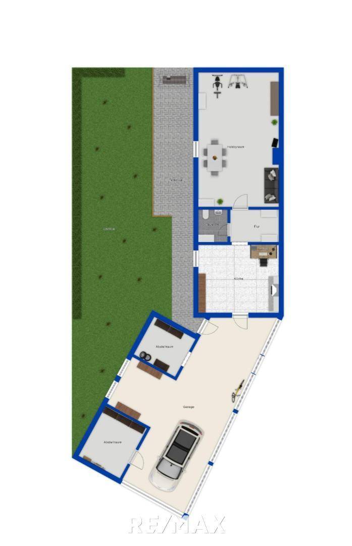 KG als schematische Darstellung möbliert