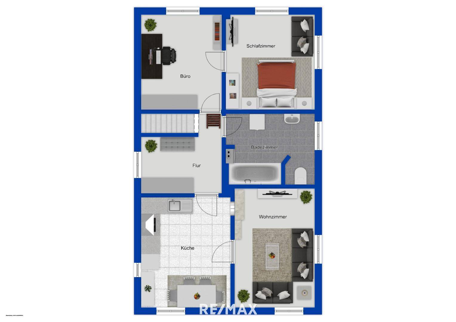 Grundriss OG als schematische Darstellung
