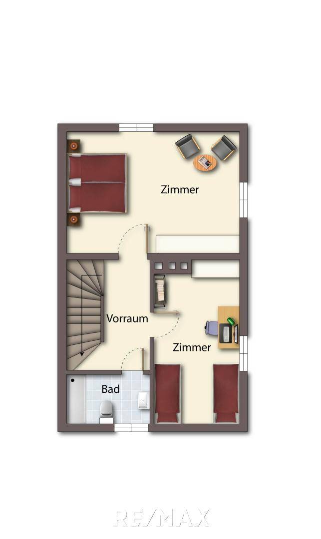OG als schematische Darstellung möbliert