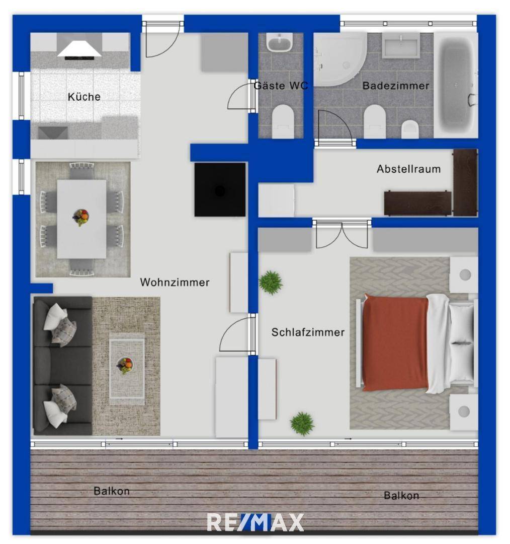 Grundriss als schematische Darstellung