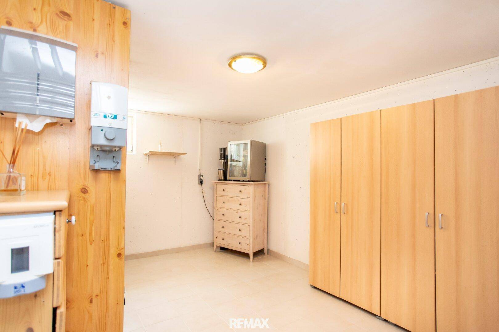 Fitnessraum mit Sauna