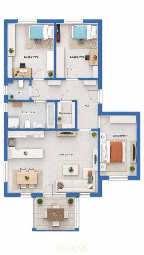 Grundriss als schematische Darstellung